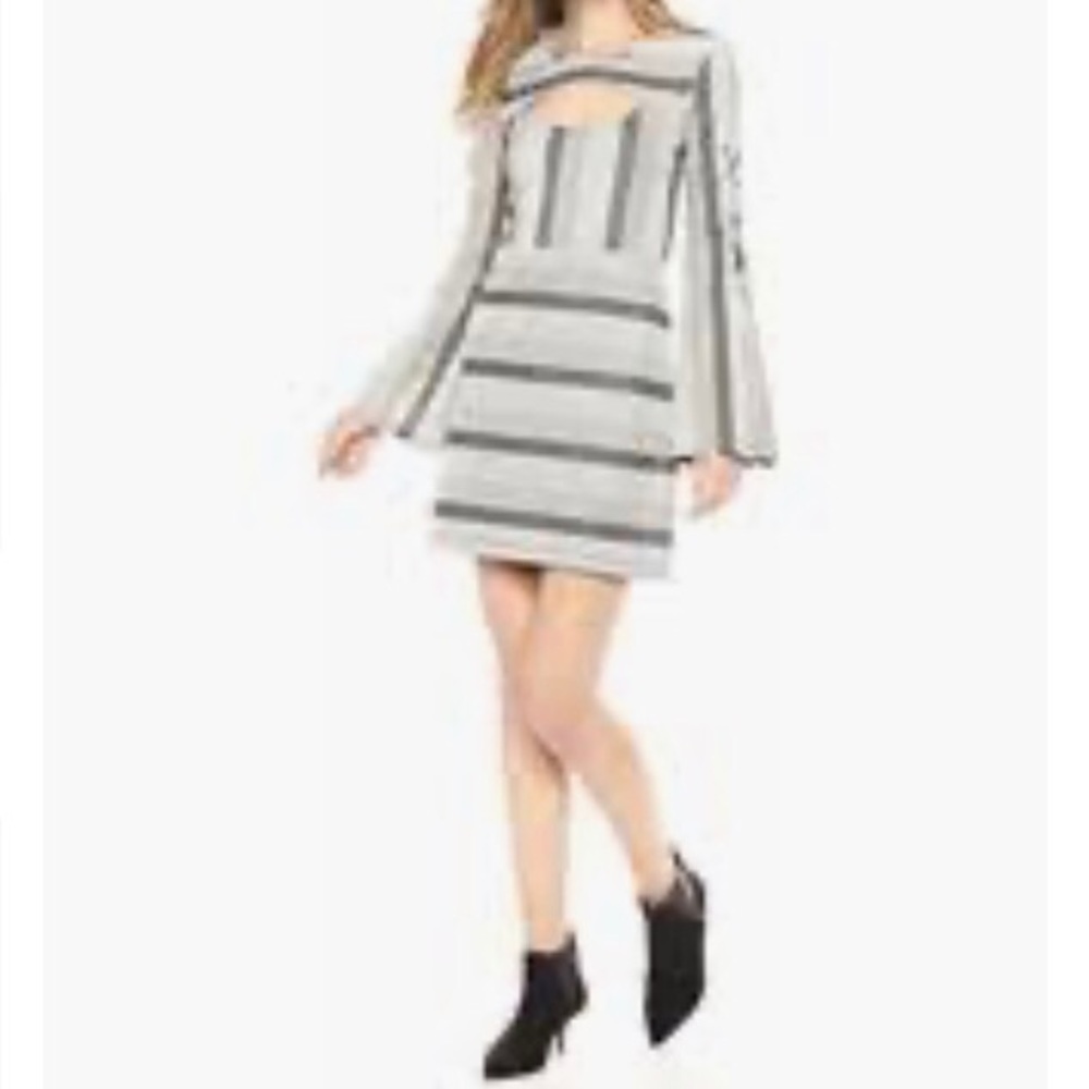 Bcbgeneration black and white metallic dress